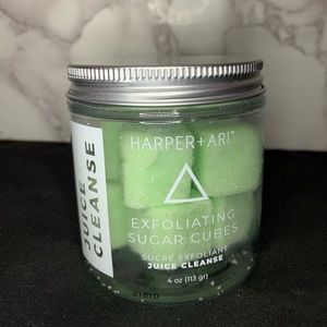 Exfoliating sugar cubes